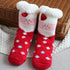 Children's Christmas socks lamb velvet coral fleece socks children's floor socks plus velvet baby socks non-slip